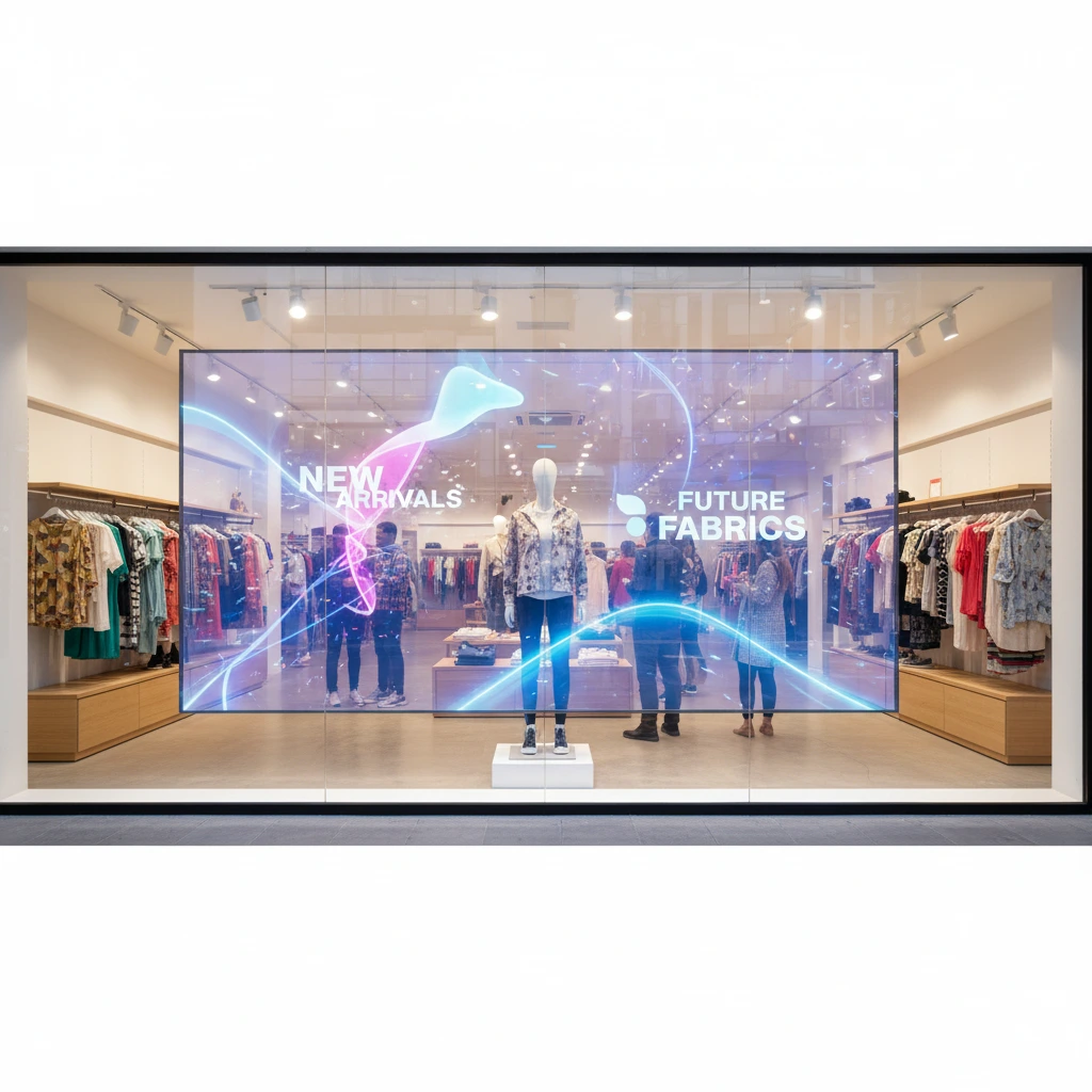 Les meilleurs usages d’un écran LED transparent en magasin