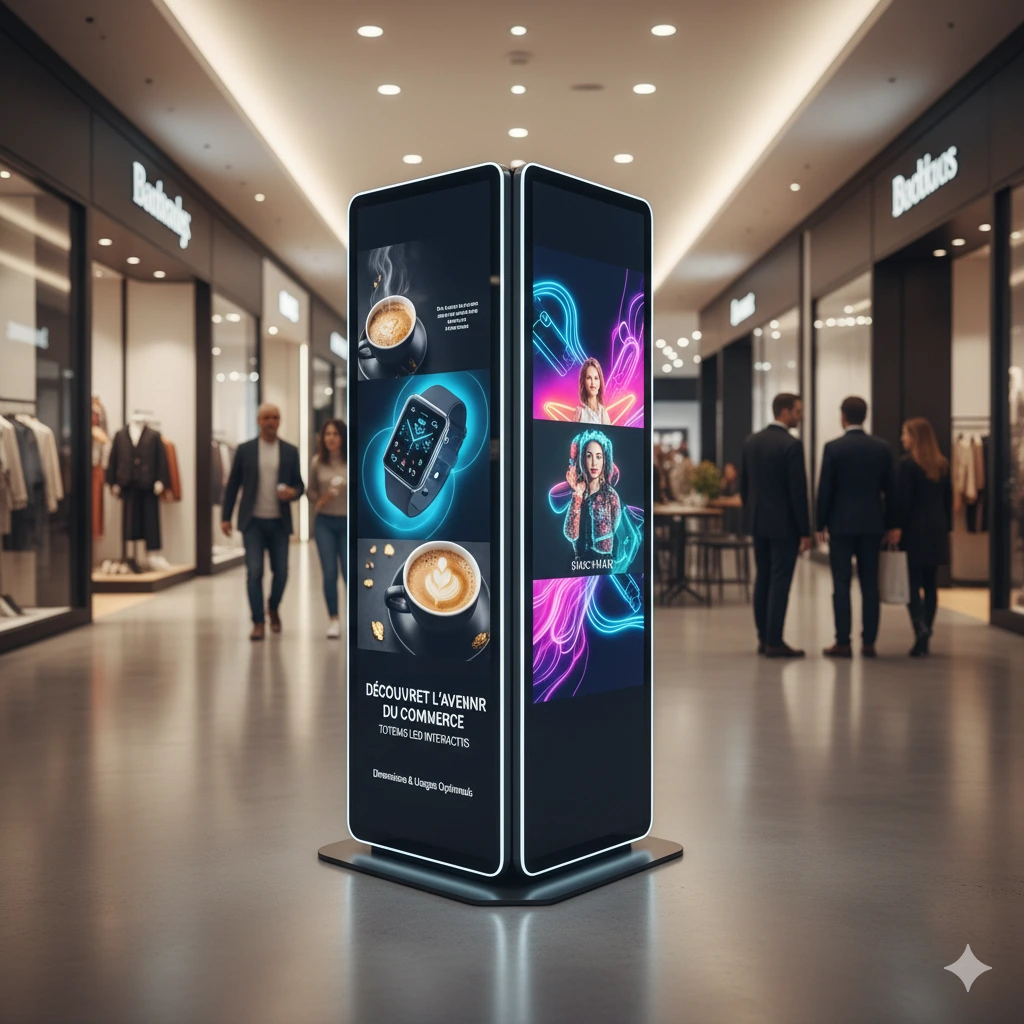 TOTEM LED : avantages, dimensions possibles et zones d’utilisation