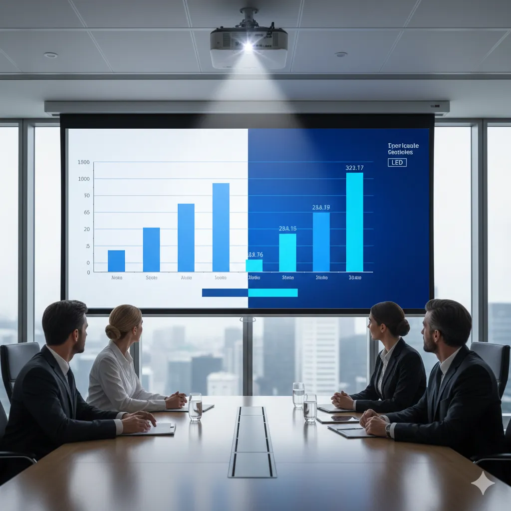 Remplacer un vidéoprojecteur par un écran LED : avantages et limites