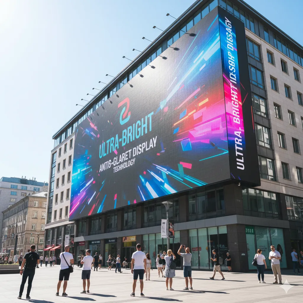 Écrans LED résistants au soleil : solutions anti-reflet et haute luminosité