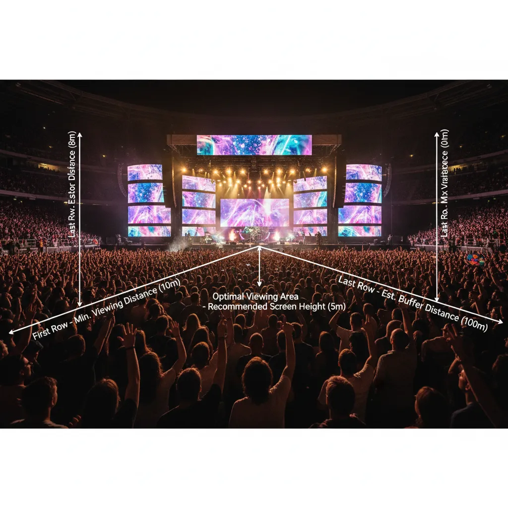 Comment évaluer la surface d’écran LED pour un événement ?