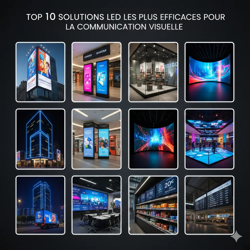 Top 10 des solutions LED les plus efficaces pour la communication visuelle