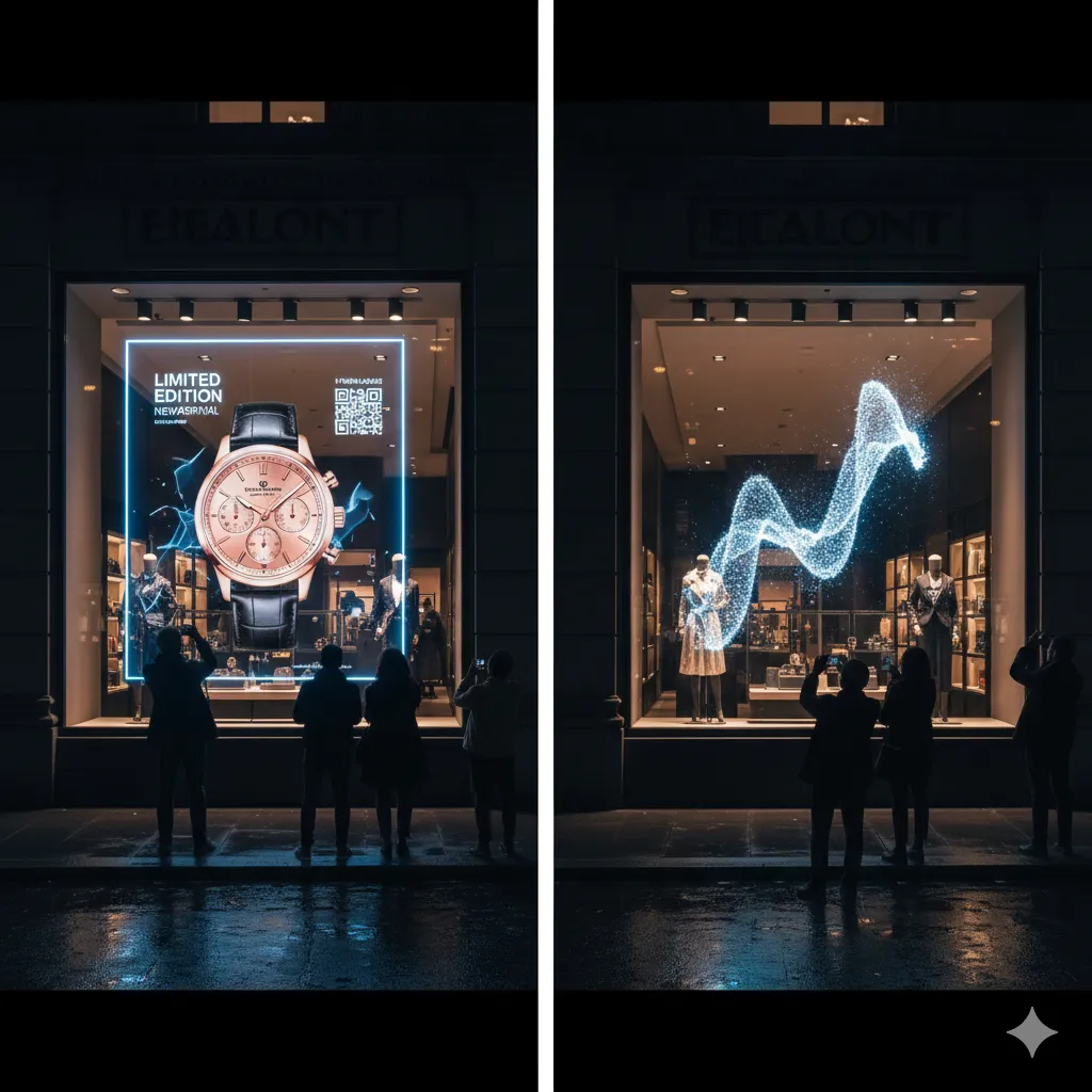 Écran LED transparent vs holographique : lequel est réellement le meilleur ?