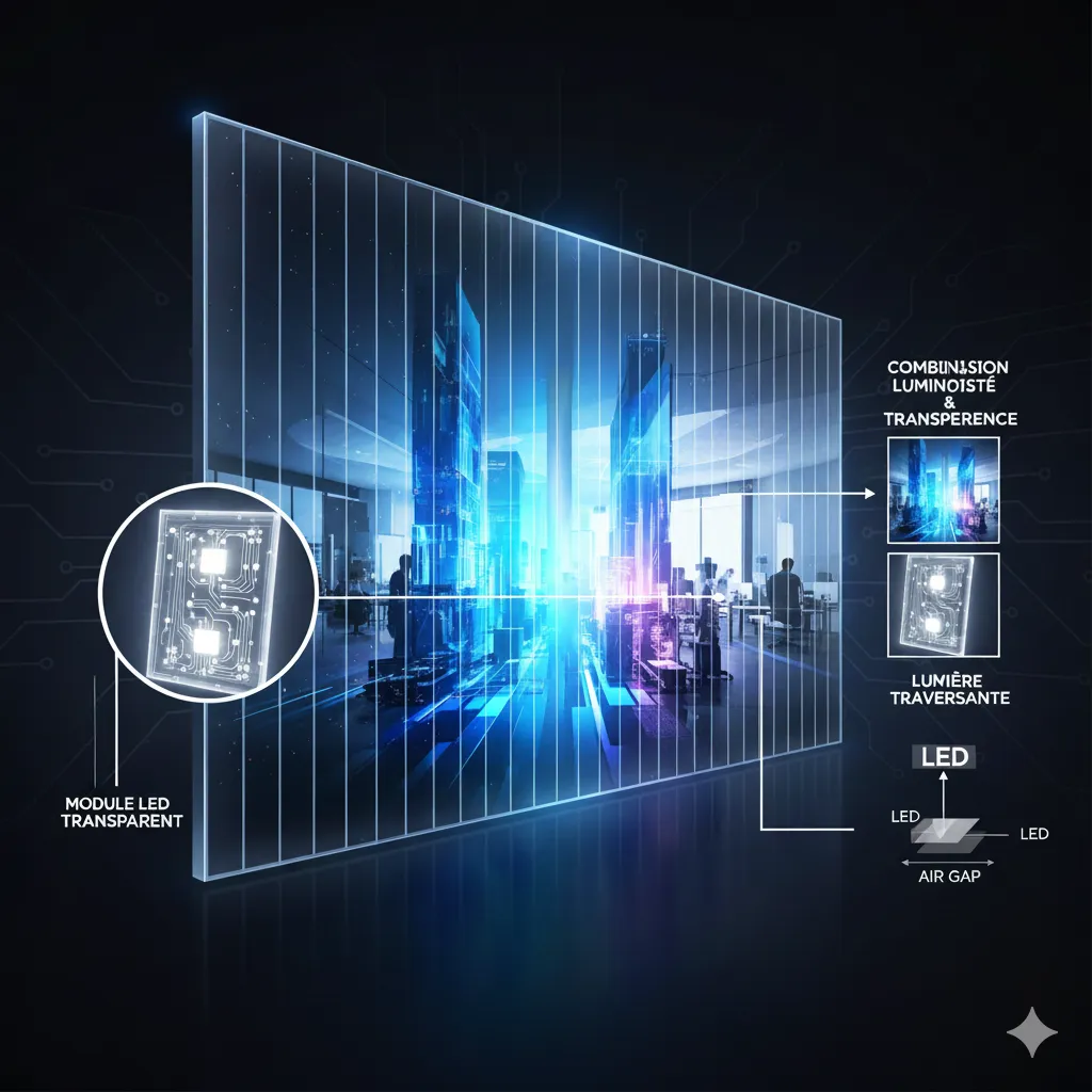 Écrans LED transparents : comment fonctionnent-ils ?