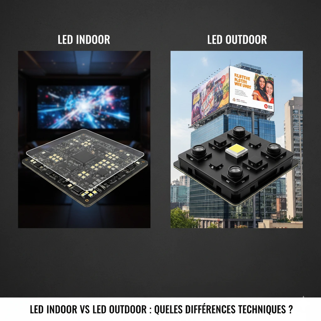 LED indoor vs LED outdoor : quelles différences techniques ?