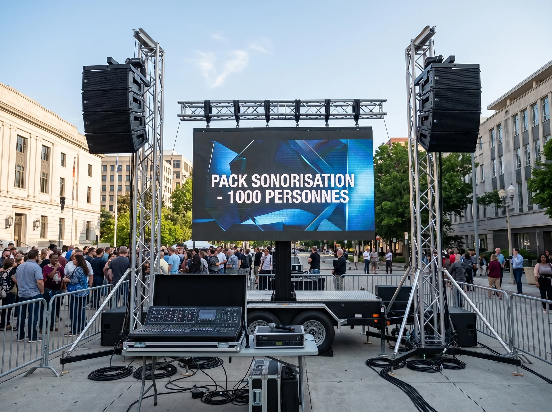 Pack Sonorisation 1000 personnes